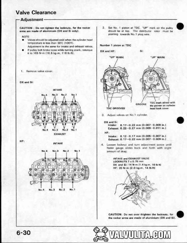 Calibrar valvulas honda #2