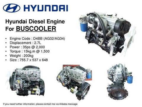 Manual De Servicio Del Motor Hyundai D4BB, D4BH, D4BF Diesel